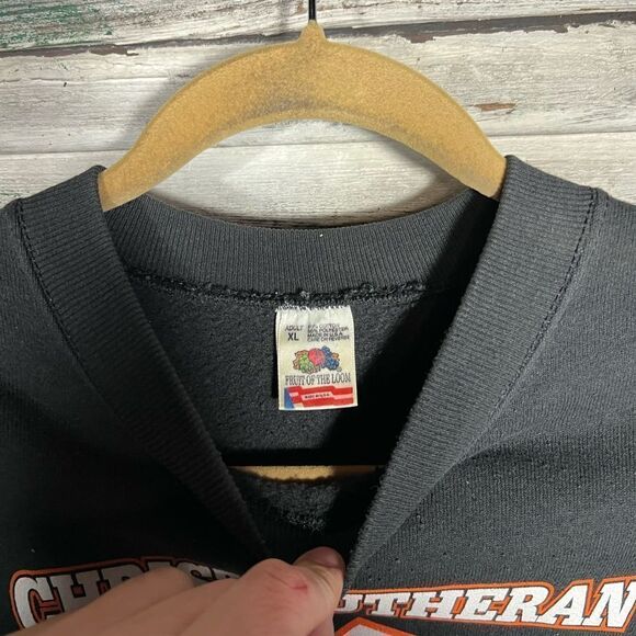 Vintage 1990s Christ Lutheran Cougars Sweatshirt - Picture 4 of 6